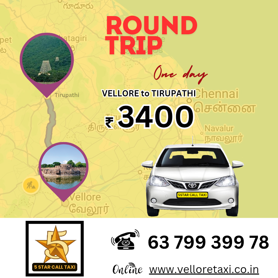 vellore to tirupathi taxi